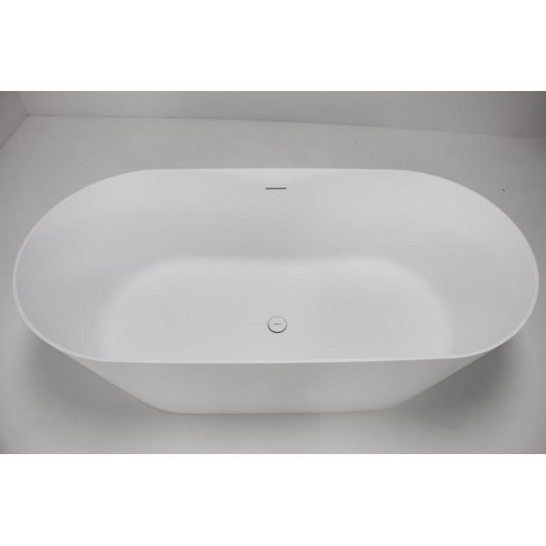 Ванна из искусственного камня Abber Stein 170x80x58 белая матовая (AS9605)