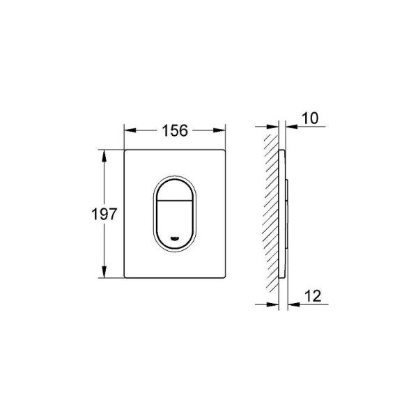 Клавиша смывная Grohe Arena Cosmopolitan (3 режима смыва) альпин-белый (38844SH0) Клавиша смывная Grohe Arena Cosmopolitan (3 режима смыва) альпин-белый (38844SH0)
