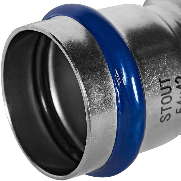 Муфта 54х42 однораструбная Stout SSS-2020 НПр-ВПр (нерж.ст., пресс) SSS-2020-005442