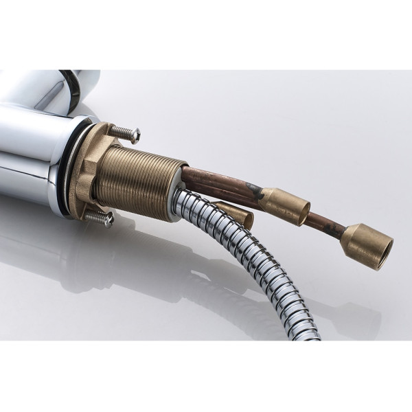 Смеситель для кухни Ledeme с видвижным изливом (L6155)