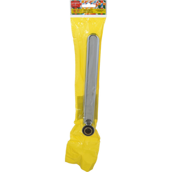 Излив для смесителя для ванны Melodia плоский L-образный с аэратором 20см (MKP20716P)