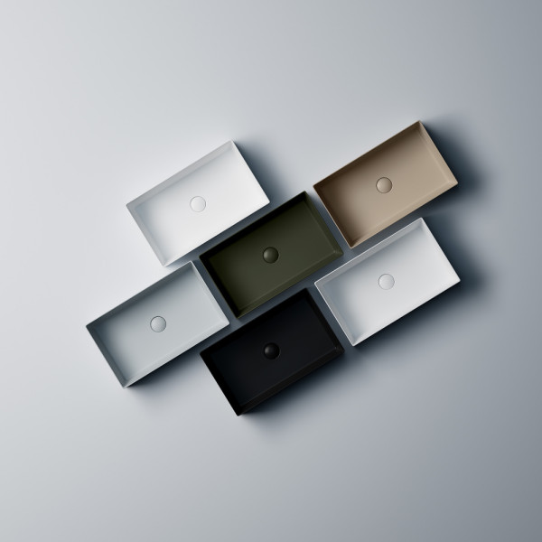 Раковина накладная Abber Rechteck 60x36x13 белая матовый (AC2220MW)