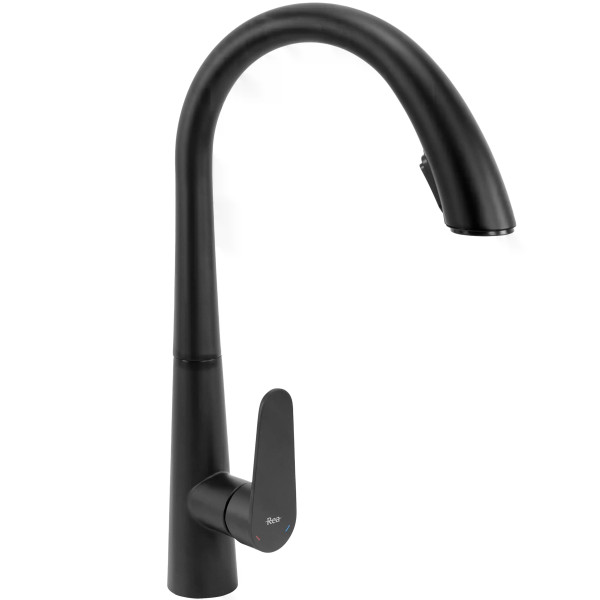 Смеситель для кухни Rea Ross черный матовый (REA-B5313) Смеситель для кухни Rea Ross черный матовый (REA-B5313)