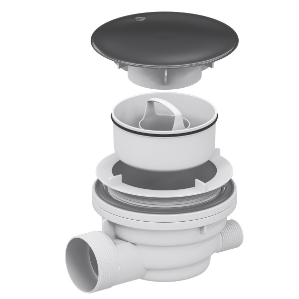 Сифон для душевых поддонов RGW Velplex QYD-01 графит (39241101-02) Сифон для душевых поддонов RGW Velplex QYD-01 графит (39241101-02)