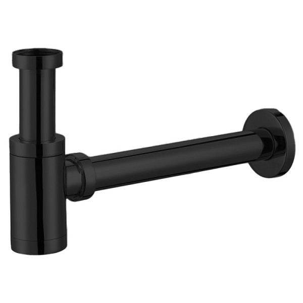 Сифон без выпуска для умывальника Azario 1 1/4" блистер черный матовый (AZ-108-BL)