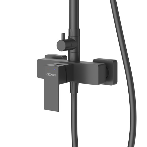 Душевая система Cezares Slider черный матовый (SLIDER-CD-NOP)