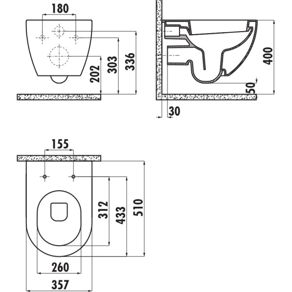 Унитаз подвесной с биде Creavit Free 35,7x51x35 базальт (FE320-00BM00E-0000) Унитаз подвесной с биде Creavit Free 35,7x51x35 базальт (FE320-00BM00E-0000)