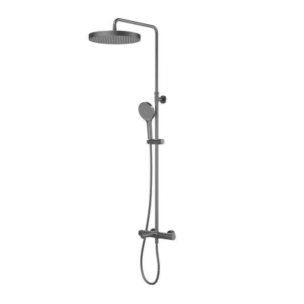 Душевая система Iddis Duna с тропическим душем изливом и термостатом графит матовый (DUNGMSTi06) Душевая система Iddis Duna с тропическим душем изливом и термостатом графит матовый (DUNGMSTi06)