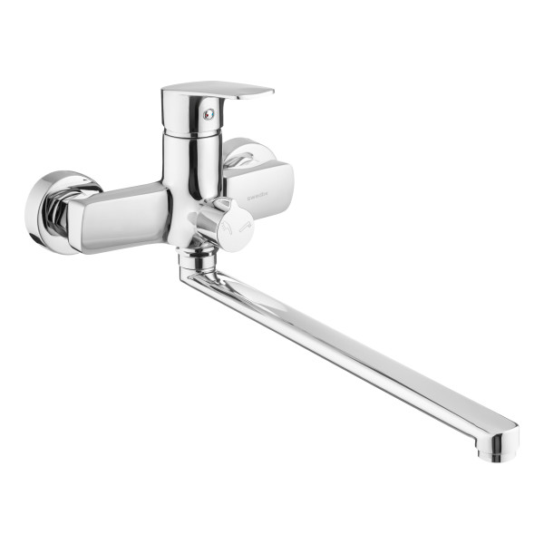 Смеситель для ванны и душа Swedbe Venado с длинным изливом хром (1650) Смеситель для ванны и душа Swedbe Venado с длинным изливом хром (1650)