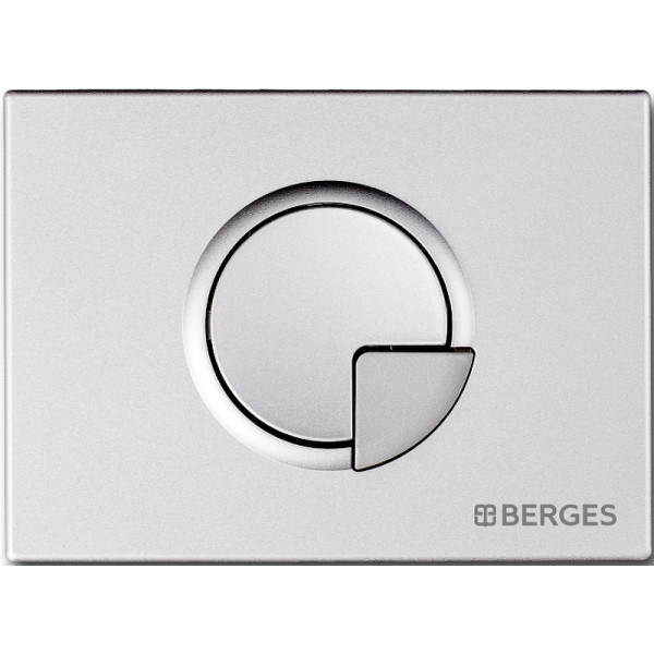 Комплект инсталляция с унитазом Berges Novum525 c с кнопкой R2 матовый хром, унитаз FLOE, сиденье FLOE Slim SO (043281)