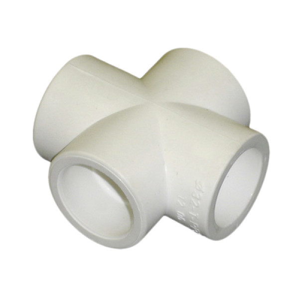 Крестовина PP-R 50*50*50*50 мм. "Pilsa" (белая) (80294) Крестовина PP-R 50*50*50*50 мм. "Pilsa" (белая) (80294)