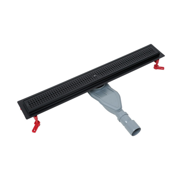 Лоток душевой 700 мм сифон 360 комбинированный затвор перфорированная решетка черный Iddis (975B7BL20DZ0)