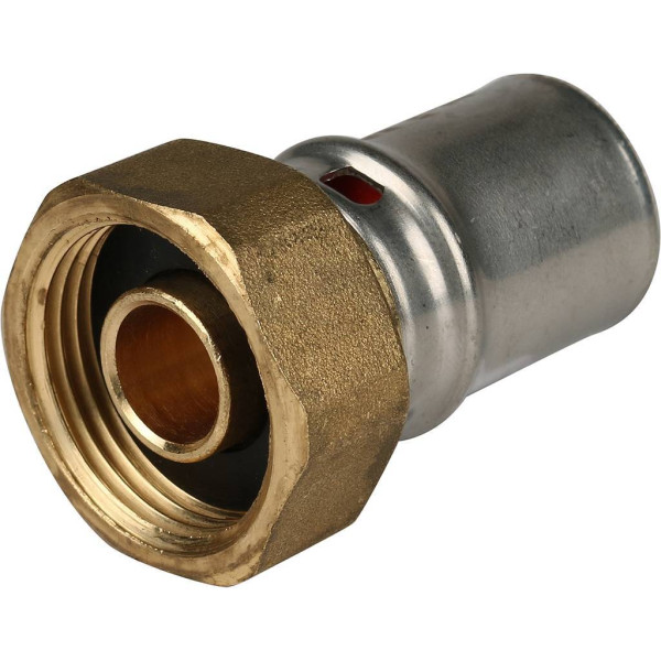 Соединение прямое 20x3/4" с накидной гайкой Stout (пресс) (SFP-0016-003420) Соединение прямое 20x3/4" с накидной гайкой Stout (пресс) (SFP-0016-003420)