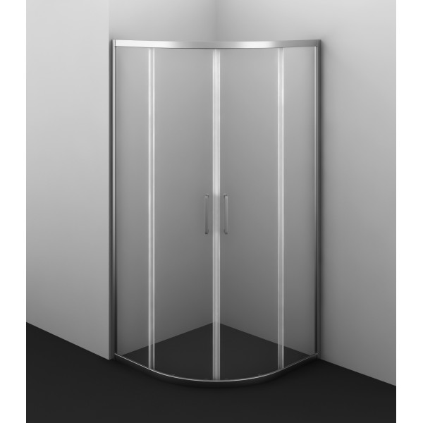 Душевой уголок Azario Ostin 100x100x195 стекло прозрачное, профиль хром (AZ-121 S А 10*10*195)