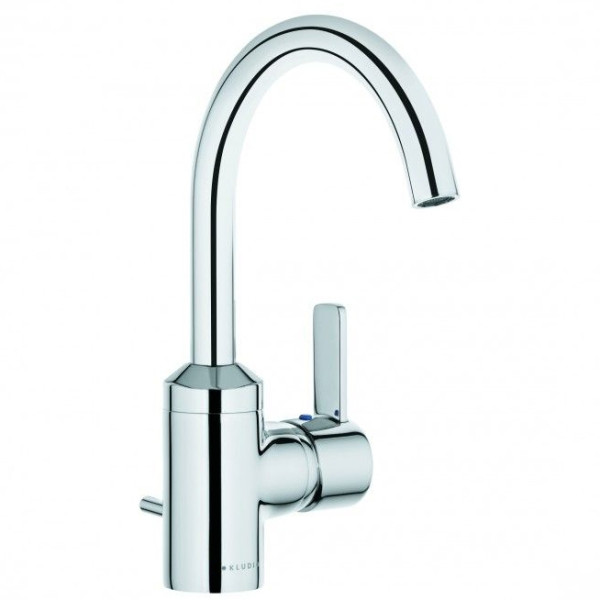 Смеситель для раковины Kludi Zenta хром, донный клапан (382550575)