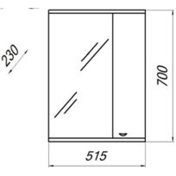 Шкаф зеркальный Melodia Пион/Крокус 50С 70x51,5 белый правый (MFR79326WT) Шкаф зеркальный Melodia Пион/Крокус 50С 70x51,5 белый правый (MFR79326WT)