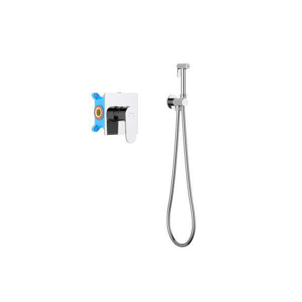 Смеситель с гигиеническим душем Aquatek Оберон хром (AQ1219CR) Смеситель с гигиеническим душем Aquatek Оберон хром (AQ1219CR)