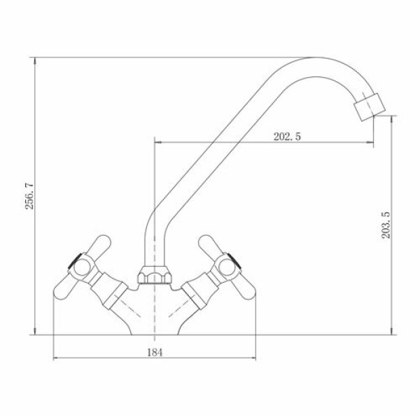 Смеситель для кухни Fashun хром (A4125) Смеситель для кухни Fashun хром (A4125)