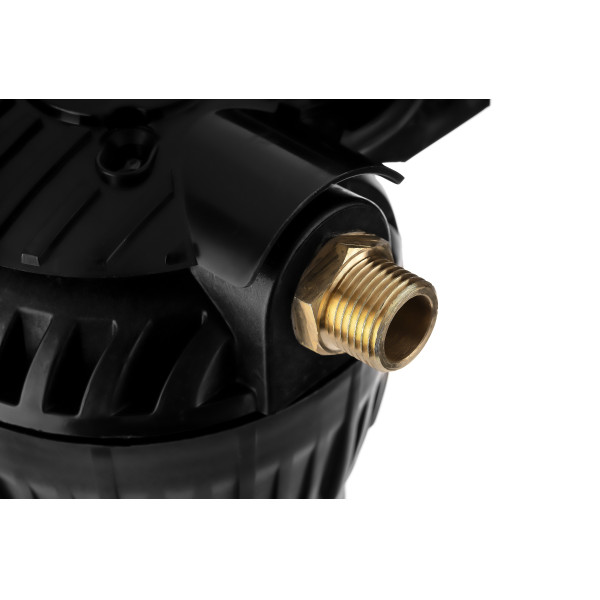 Фильтр колбовый Гейзер 1/2" 10SL с латунными ниппелями (черный, для горячей воды) (50541) Фильтр колбовый Гейзер 1/2" 10SL с латунными ниппелями (черный, для горячей воды) (50541)