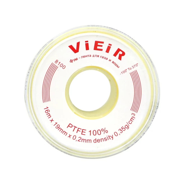 Лента Фум Vieir 0,2*19 мм. (16 м.) (VR8100) Лента Фум Vieir 0,2*19 мм. (16 м.) (VR8100)