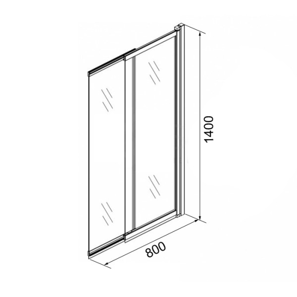 Душевая шторка Azario Merrit 80x140 стекло прозрачное, профиль хром (AZ-NF6122 80) Душевая шторка Azario Merrit 80x140 стекло прозрачное, профиль хром (AZ-NF6122 80)