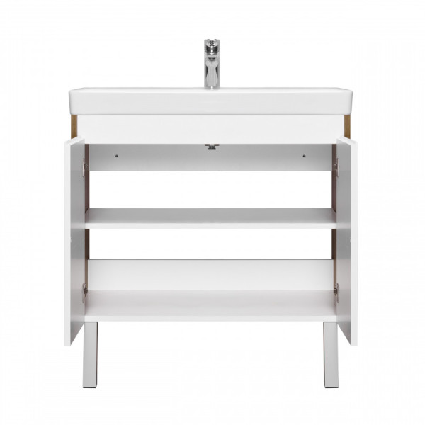 Тумба подвесная Aquaton Сканди 768x427x591 белый, дуб рустикальный (1.A282.9.01S.DZ9.0)