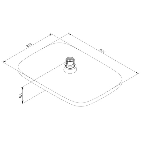 Верхний душ Damixa Gala квадрат, хром (953050000) Верхний душ Damixa Gala квадрат, хром (953050000)