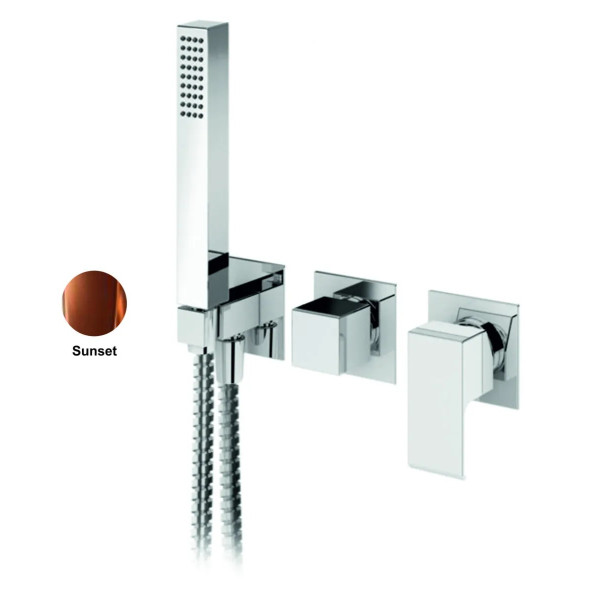 Смеситель для ванны и душа встраиваемый Cezares Porta с ручным душем, на 3 вывода, sunset (PORTA-VDM2-SS) Смеситель для ванны и душа встраиваемый Cezares Porta с ручным душем, на 3 вывода, sunset (PORTA-VDM2-SS)