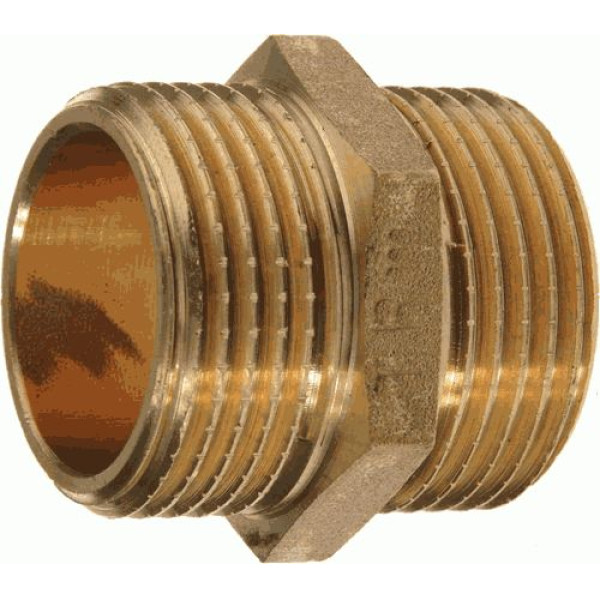 Ниппель 3/4" TeRma (латунь) (06302) Ниппель 3/4" TeRma (латунь) (06302)