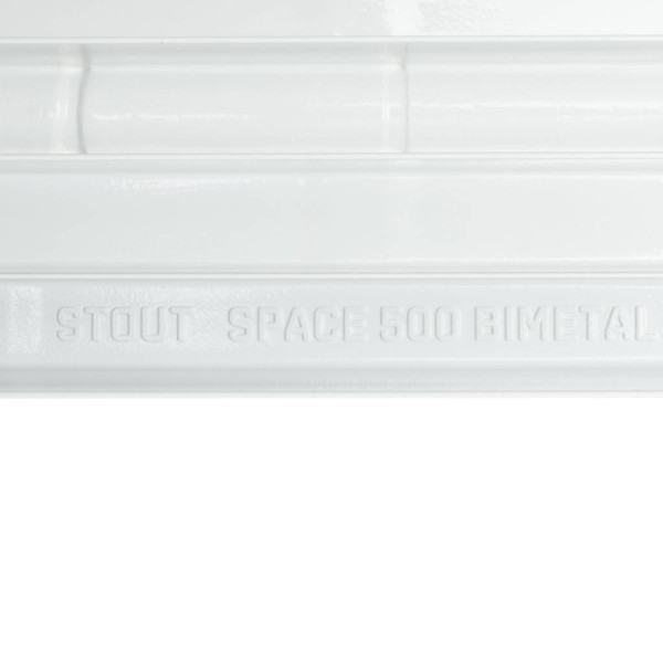 Радиатор биметаллический Stout Space 500 (14 секций) боковое подключение (белый RAL 9016) (SRB-0310-050014) Радиатор биметаллический Stout Space 500 (14 секций) боковое подключение (белый RAL 9016) (SRB-0310-050014)