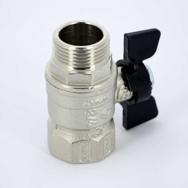 Кран Bugatti 3/4" ВН шаровый Arizona 607 (черная бабочка) (06070015)