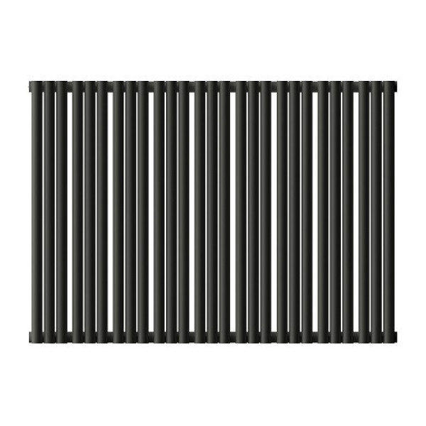 Радиатор стальной Empatiko боковое подключение, угольный черный (Takt S2-712-500 Coal Black)