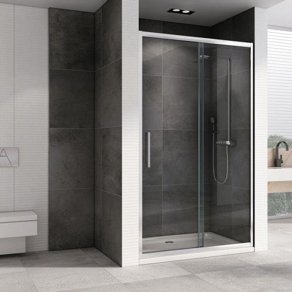 Душевая дверь Abber Schwarzer Diamant 100x195 стекло прозрачное, профиль хром (AG30100H) Душевая дверь Abber Schwarzer Diamant 100x195 стекло прозрачное, профиль хром (AG30100H)