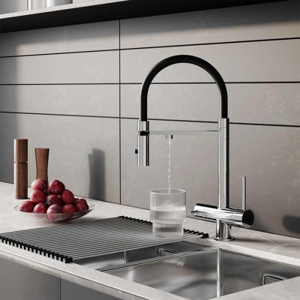 Смеситель для кухни Iddis Ace с фильтром и гибким изливом хром (ACESBFFi05) Смеситель для кухни Iddis Ace с фильтром и гибким изливом хром (ACESBFFi05)