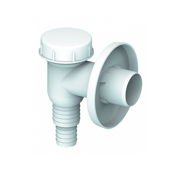 Сифон для стиральной машины пластик. белый Unicorn К100W