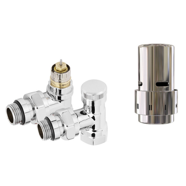 Комплект термостатический угловой 1/2" Royal Thermo Design (Click) хром (RTE07.002 CH) Комплект термостатический угловой 1/2" Royal Thermo Design (Click) хром (RTE07.002 CH)