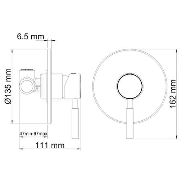 Смеситель для душа WasserKRAFT Wern 4251