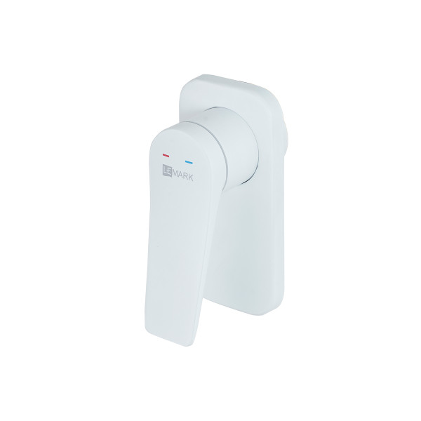 Смеситель для ванны и душа Lemark Bronx встраиваемый белый матовый (LM3723MW)