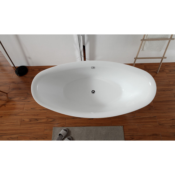 Ванна акриловая отдельностоящая Abber 180х87 белая (AB9248)