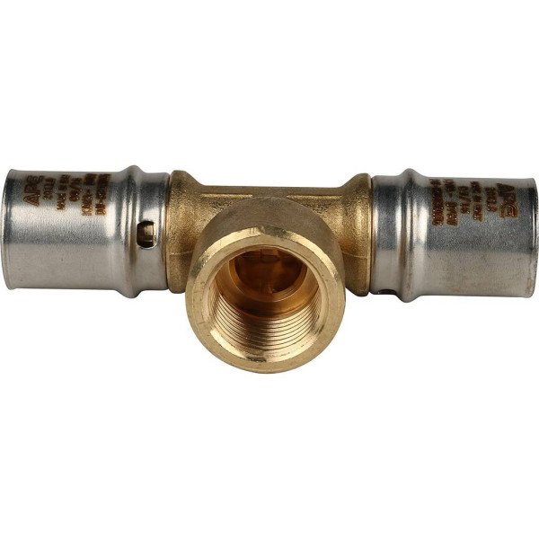 Тройник 20x1/2"Вx20 Stout (пресс) (SFP-0007-001220)