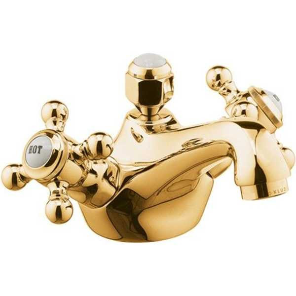 Смеситель для раковины Kludi 1926 золотой (510124520)
