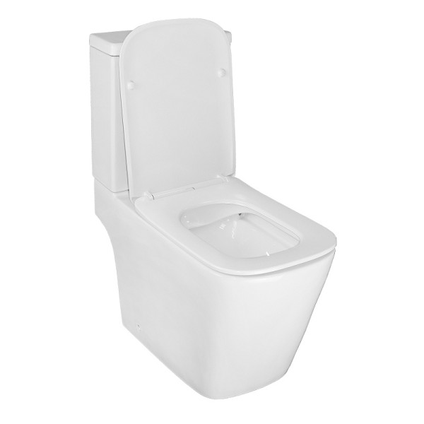 Унитаз напольный Azario Ferra 365x650x785 с сиденьем с микролифтом белый (AZ-1015)