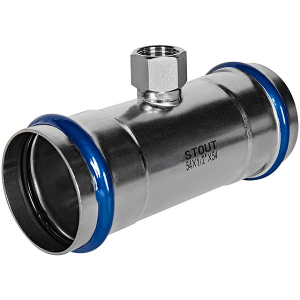 Тройник переходной 54х1/2"Вх54 Stout SSS-2015 ВПр-ВР (нерж.ст., пресс) SSS-2015-005412 Тройник переходной 54х1/2"Вх54 Stout SSS-2015 ВПр-ВР (нерж.ст., пресс) SSS-2015-005412
