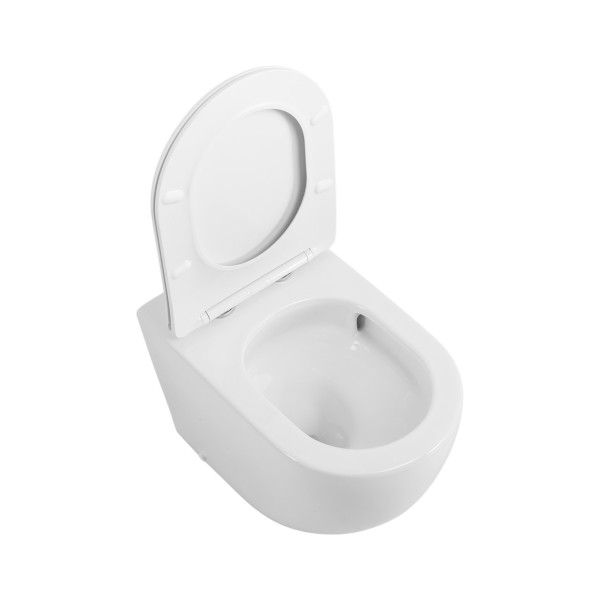 Унитаз приставной BelBagno Сфера-Р безободковый с сиденьем soft close белый (BB2141CB-TOR/SC) Унитаз приставной BelBagno Сфера-Р безободковый с сиденьем soft close белый (BB2141CB-TOR/SC)