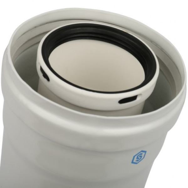 Элемент дымохода конденсац. DN 60/100 м/п PP-AL 310 мм с инспекционным окном SCA-8610-010310 Элемент дымохода конденсац. DN 60/100 м/п PP-AL 310 мм с инспекционным окном SCA-8610-010310