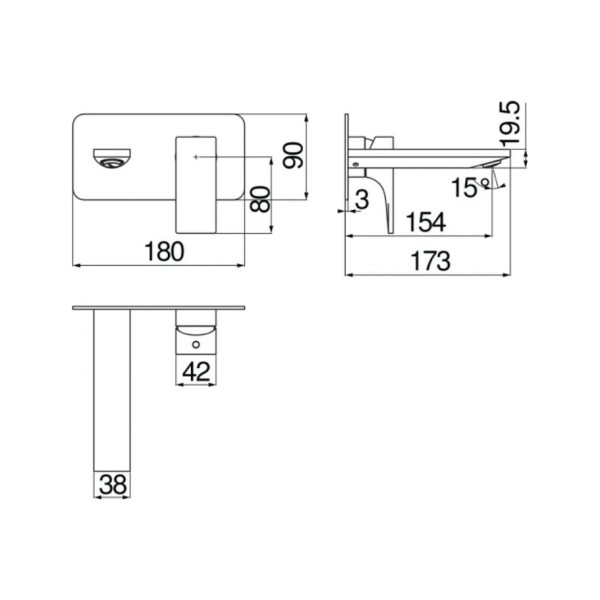 Смеситель для раковины Nobili Seven (SE124198CR) Смеситель для раковины Nobili Seven (SE124198CR)