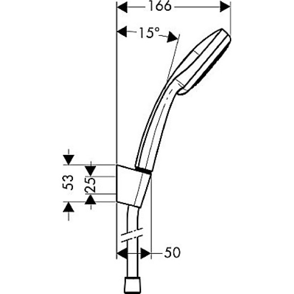 Лейка душевая Hansgrohe 100 Multi/Porter'S (27595000)