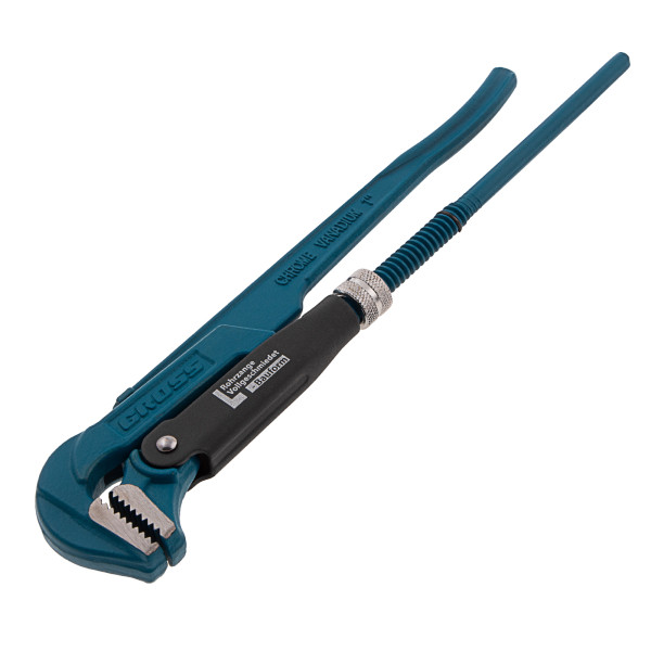 Ключ трубный рычажный 1" (№1) Gross тип "L" (цельнокованый, CrV) (15601)