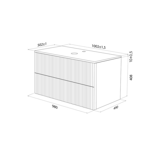 Тумба подвесная Iddis под столешницу Aiger 100x49 белый (AIG10W0i95) Тумба подвесная Iddis под столешницу Aiger 100x49 белый (AIG10W0i95)