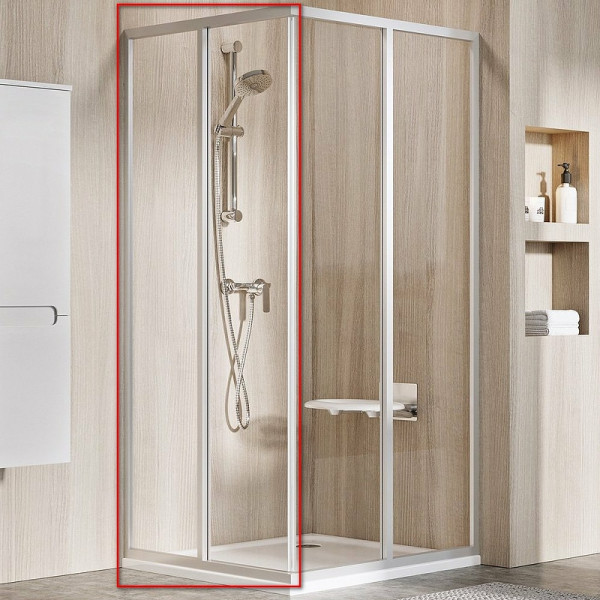 Дверь душевая Ravak Supernova 75x195 стекло прозрачное, профиль белый (14V301O2Z1)